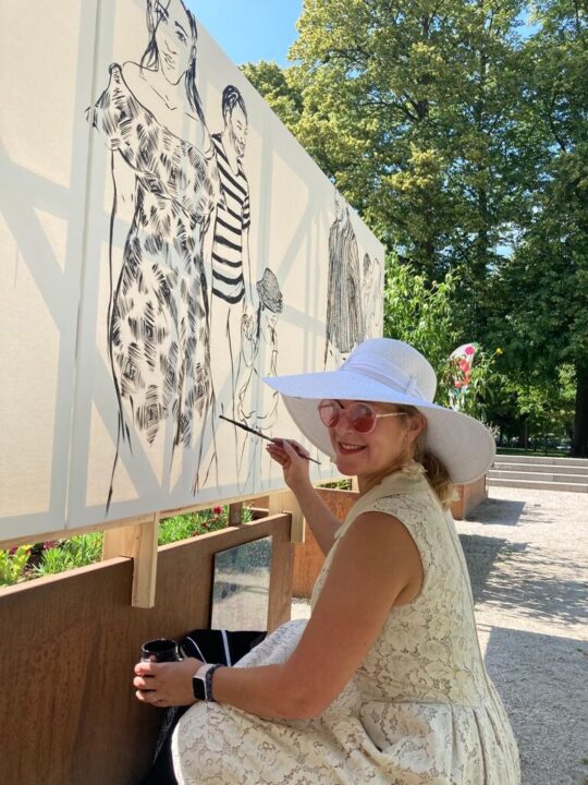 Olga Georgieva, Livepainting